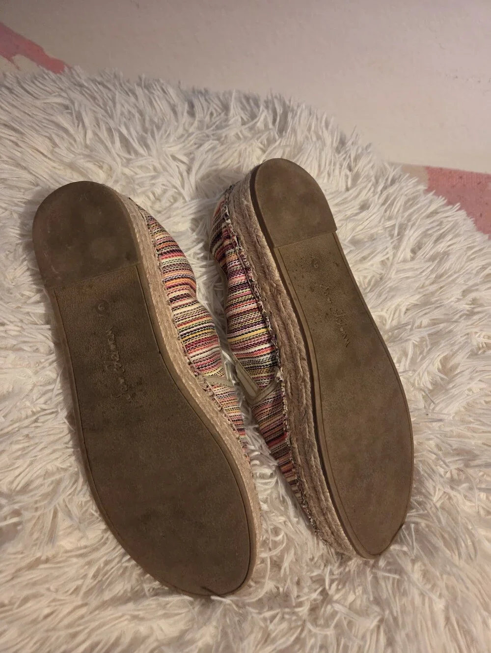 Sam Edelman Women's Multicolor Stripe Espadrilles Slip-Ons